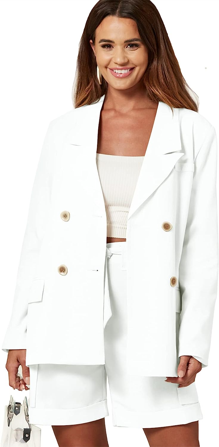 Tailored Double Breasted Blazer Jacket