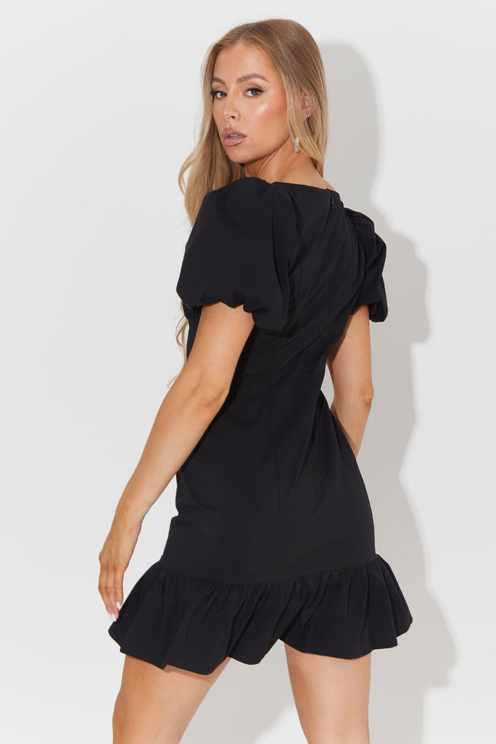 Puff Sleeve Prom Mini Dress