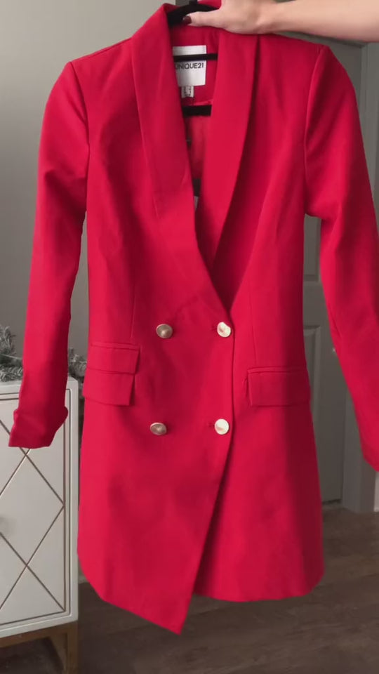 Blazer Dress with Ruched Side Detail - Quiet Confidence main image 0