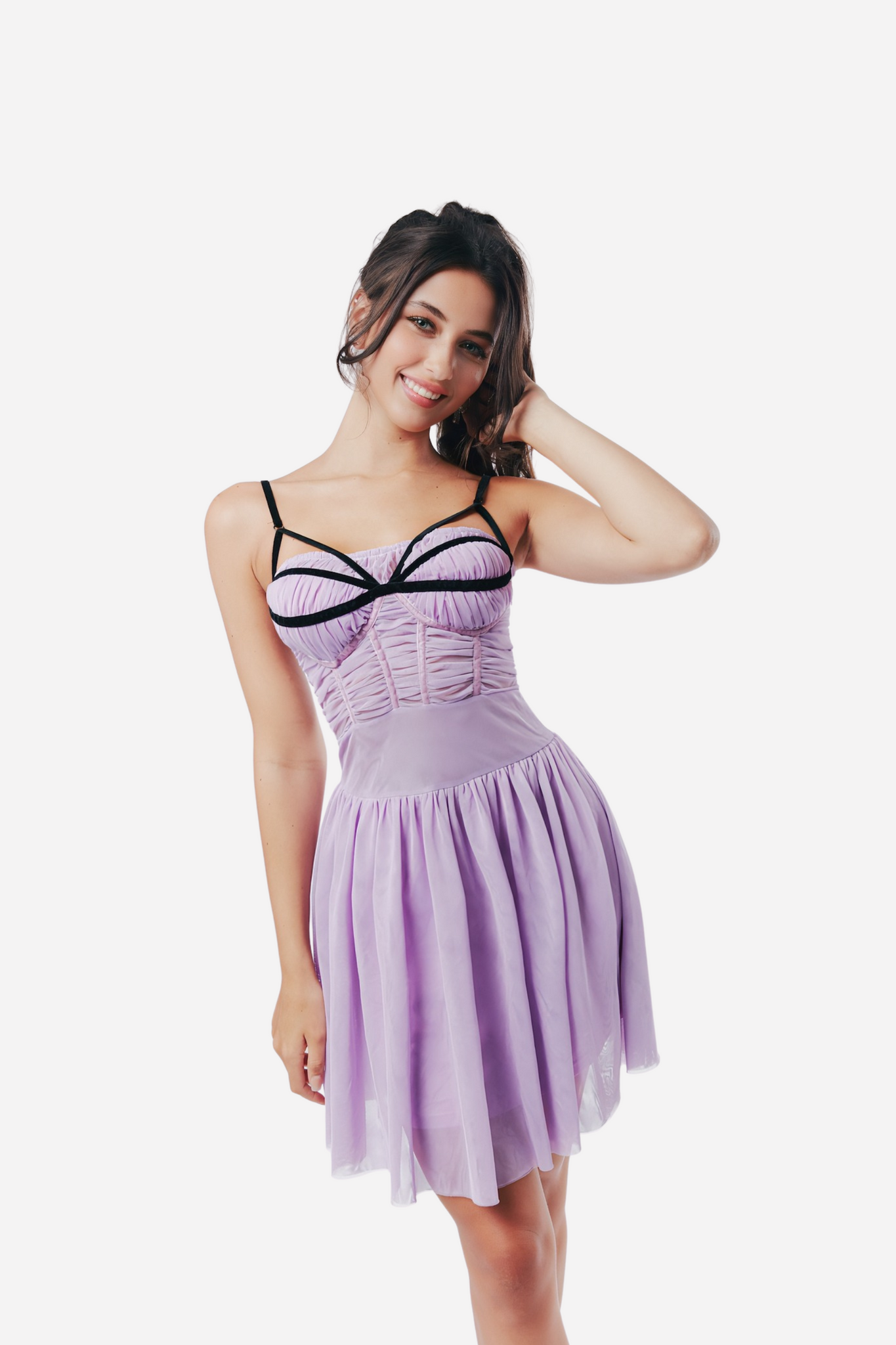 Corset Purple Dress