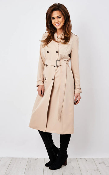Lightweight Tan Trench Coat