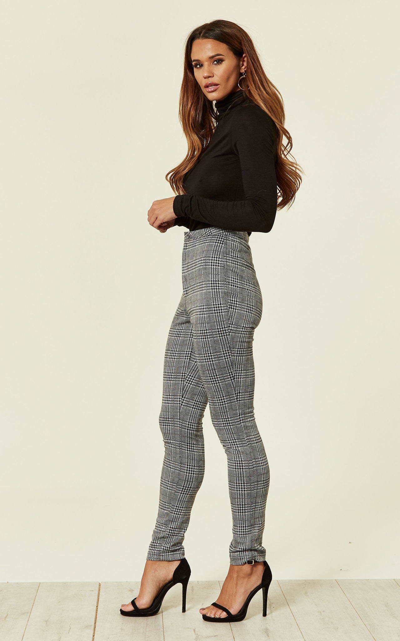 High Waisted Checked Legging